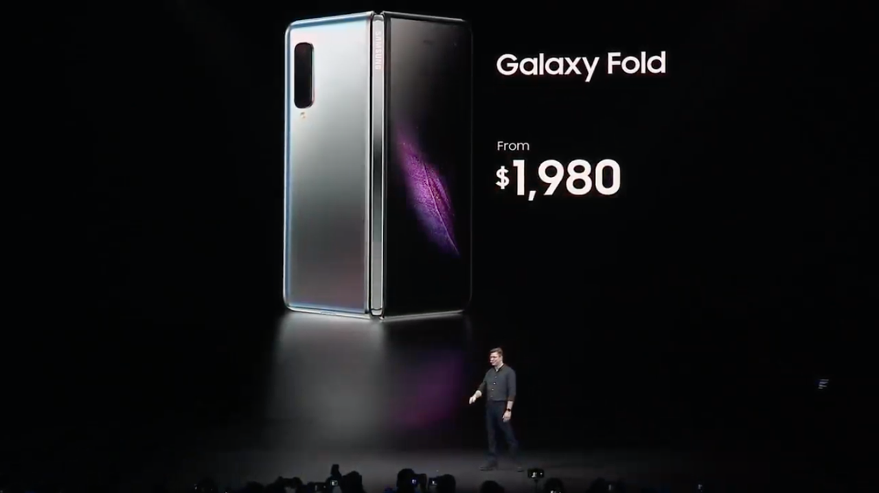 たたんで4.6インチ、開けば7.3インチ。Samsungの折りたたみスマホ｢Galaxy Fold｣発表 #SamsungEvent