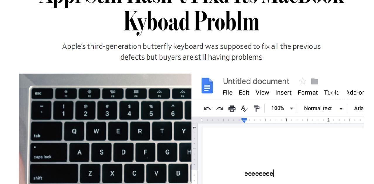 MacBook Pro バタフライキーボード