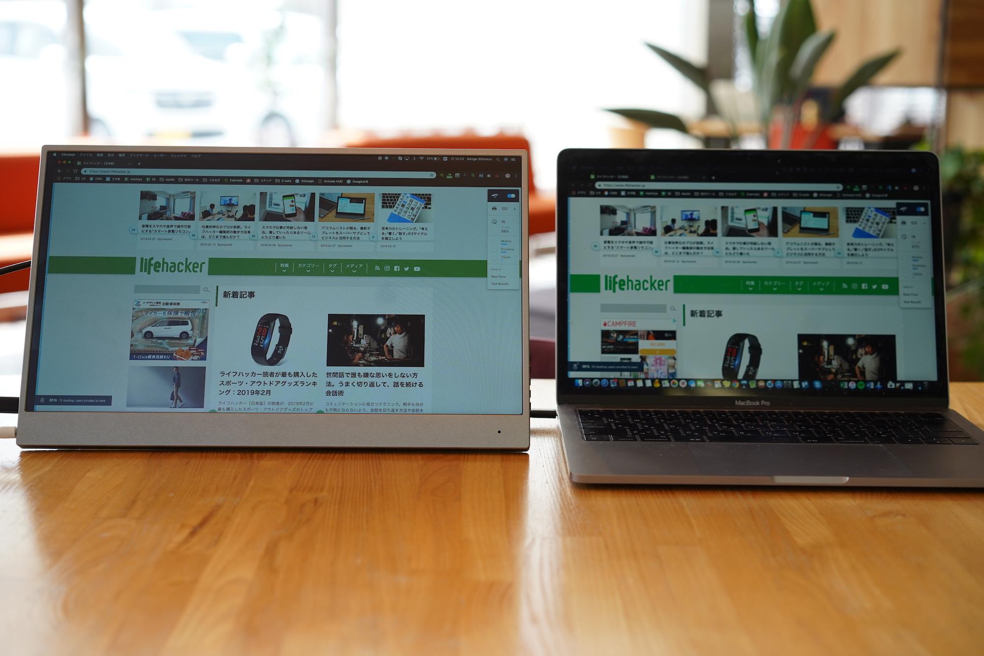 スマホやNintendo Switchの画面も映せる！ モバイルモニター｢TAIHE