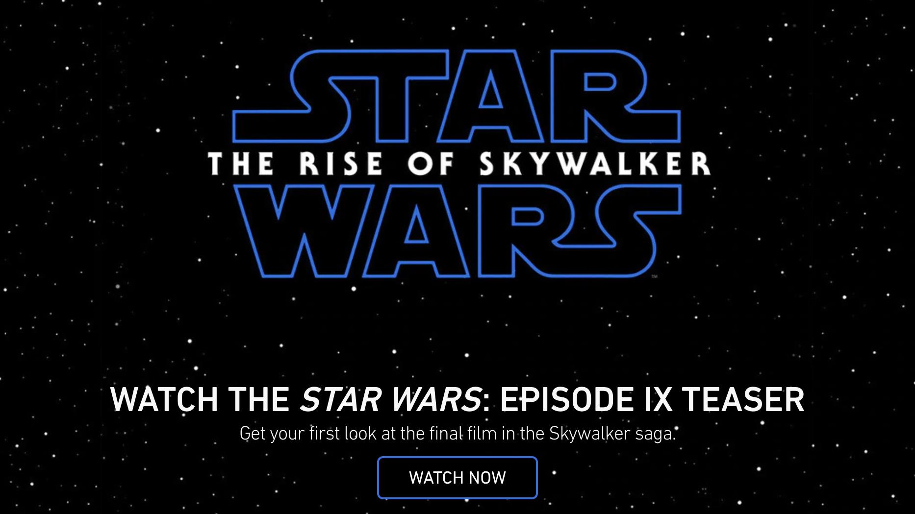 スター・ウォーズ／エピソード9』予告編がついに解禁。原題は