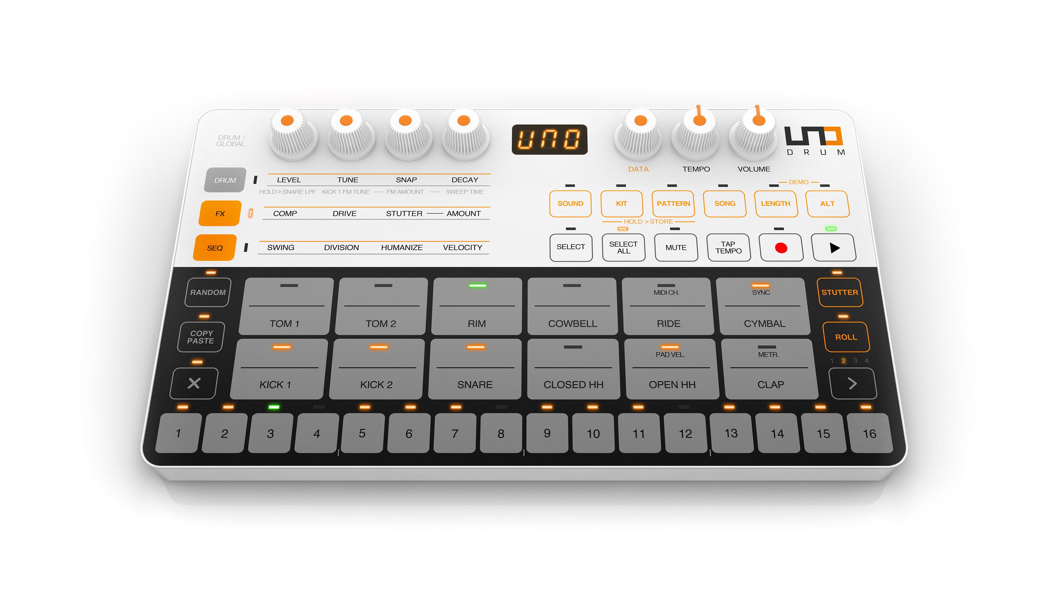 ハードシンセの大型新人、IK Multimediaのドラムマシン｢UNO Drum