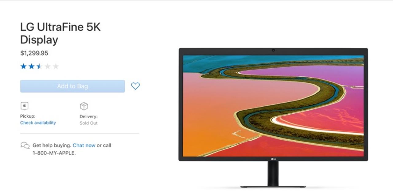  LGがシールドの修正に取り組む中、AppleはUltraFine 5Kディスプレイの販売を延期