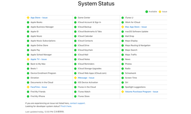 apple status