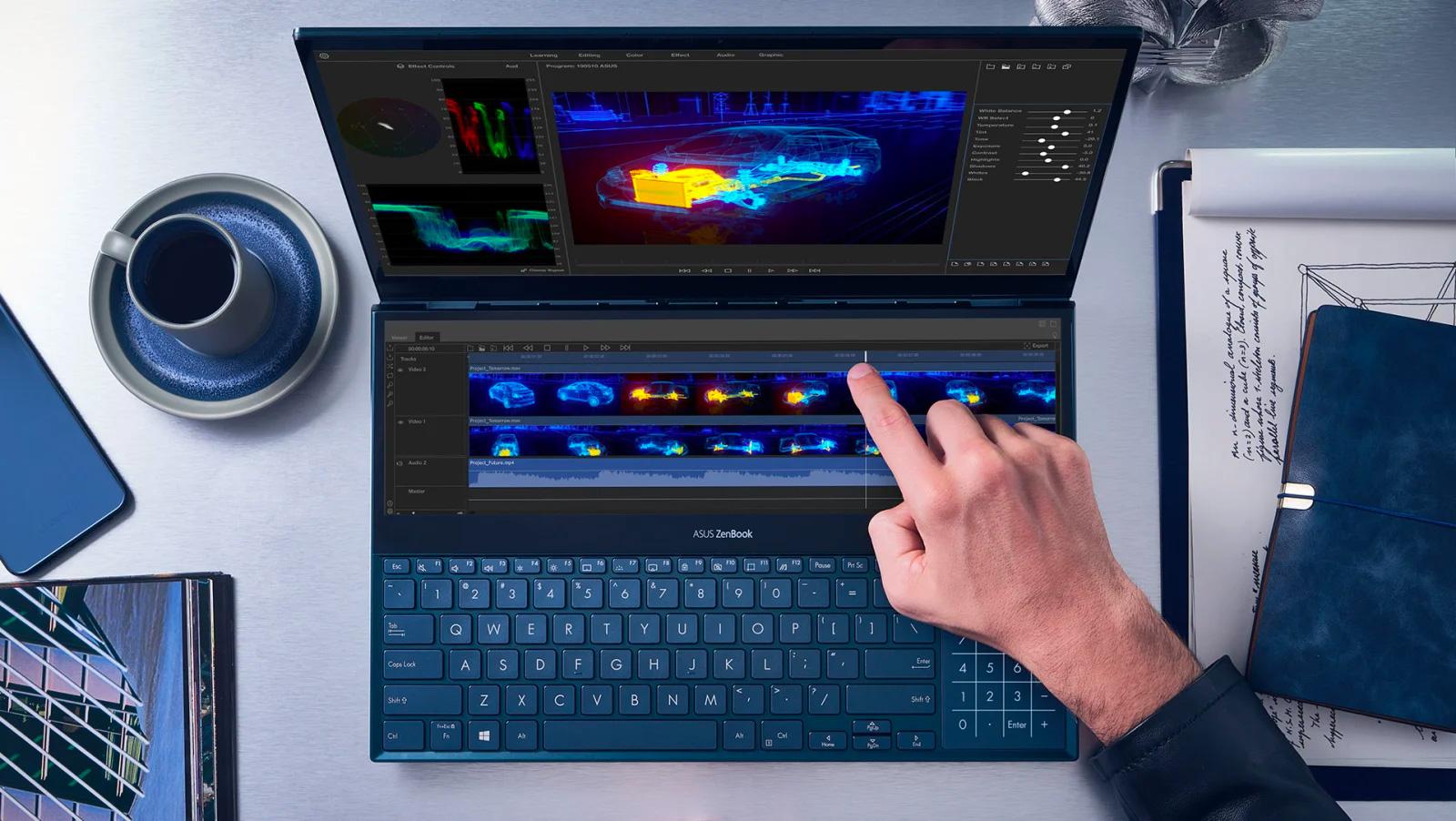 Asus、｢デュアルディスプレイノートPC｣ZenBook Pro Duoを発表。Touch