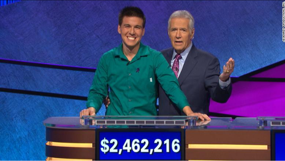 32連勝で賞金2.6億円。全米驚愕のクイズ王『Jeopardy！』ジェームズついに敗る。祖母は日本人、本業はスポーツ賭博