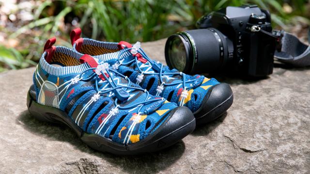 KEEN キーン サンダル EVOFIT 1 エヴォフィット アウトドア 青（カメラ 