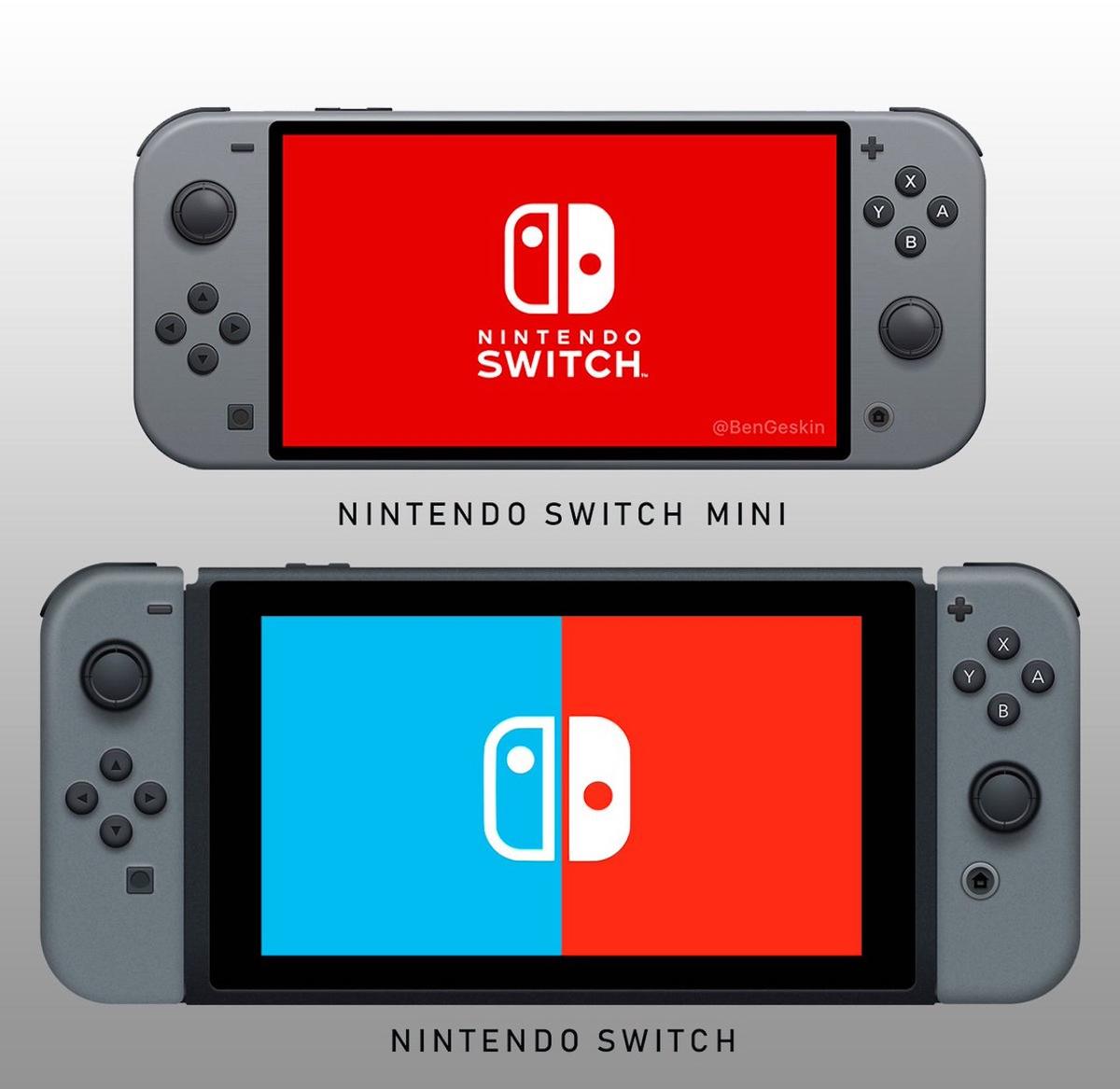 ニンテンドースイッチ ミニの外観はこうなる？ ずいぶん持ちやすそう 