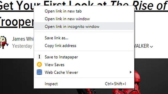 Windows版Chromeでの外部リンクオプション