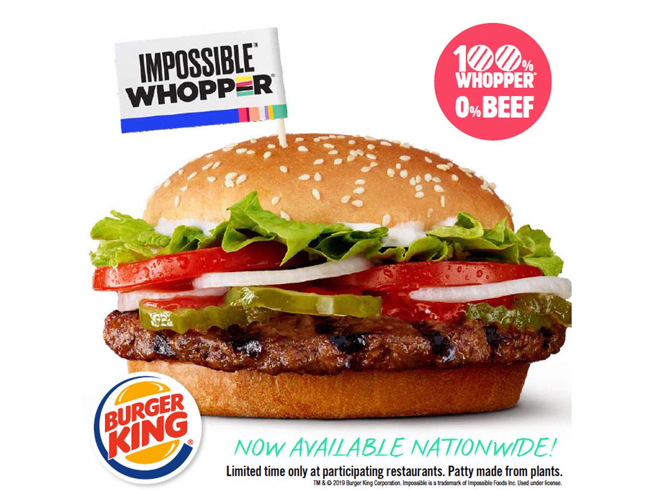リアル肉と区別つかない！バーガーキングが人工肉を使った｢Impossible Whopper｣を米国で販売開始