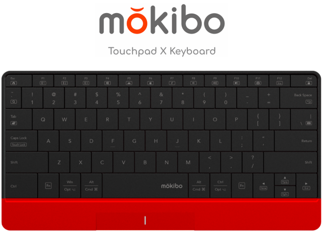 これでiPadが完成しそう感。キーをなぞるとタッチパッドにもなる