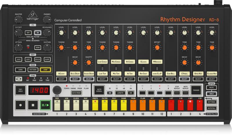 □BEHRINGER□RD-8□808クローン□RHYTHM DESIGNER□ - DTM/DAW