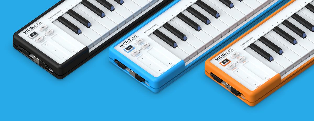 ポータブルなMIDIキーボード「MicroLab」をArturiaが発表。3カラーが 