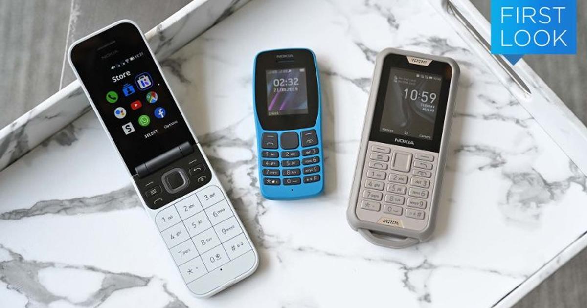 2019年ですが、Nokiaからフィーチャーフォン3兄弟登場です 