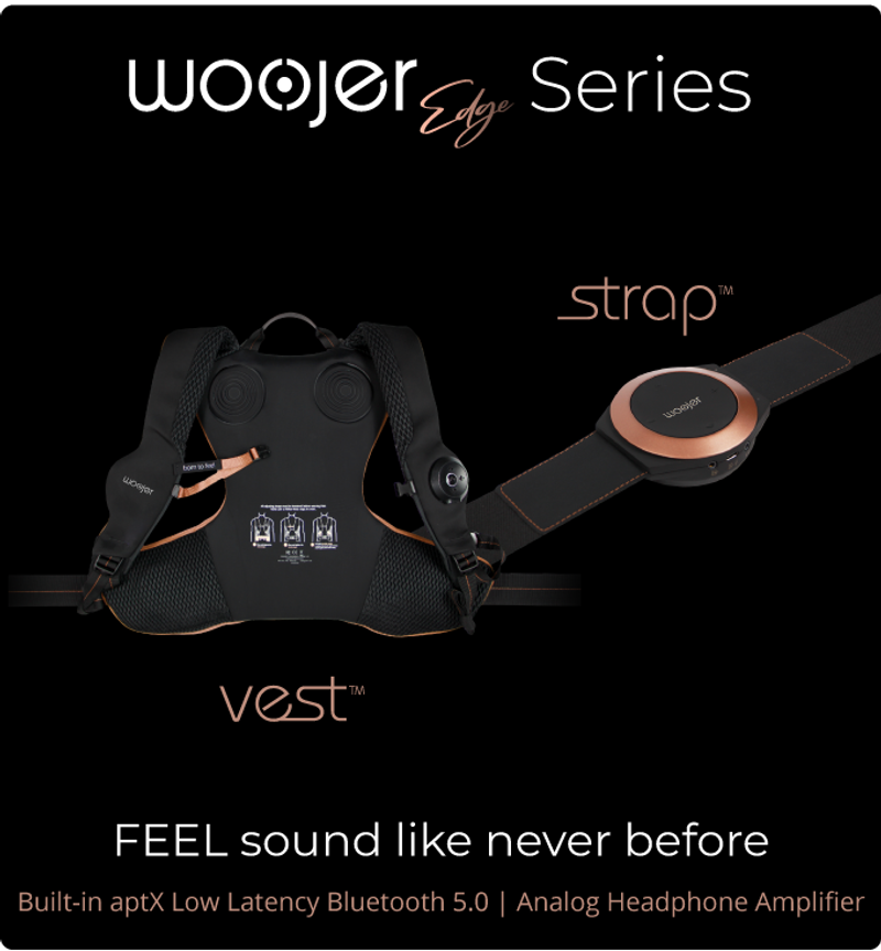 Woojer Strap Edge　ウェアラブル・ウーハー 重低音を全身で感じる。ウェアラブルになったウーハー「Woojer Edge
