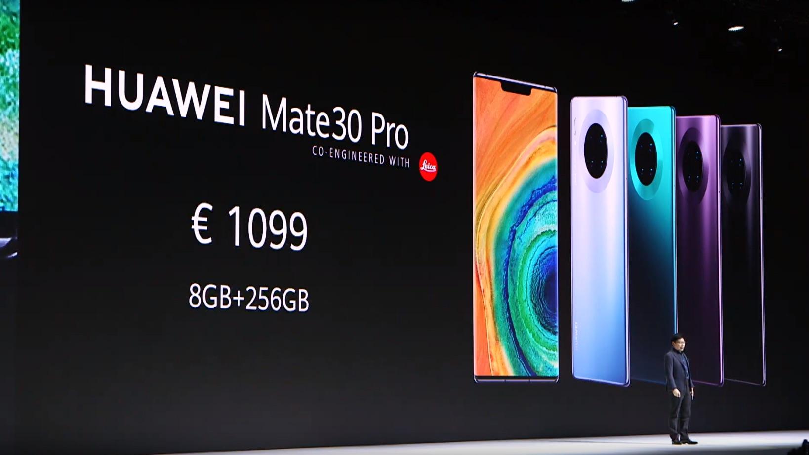 Huawei mate 30 pro 5g RAM8GB、ストレージ512GB