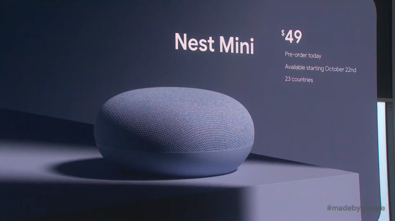 Google Home Miniは｢Nest Mini｣へ。壁掛けが可能！ #madebygoogle
