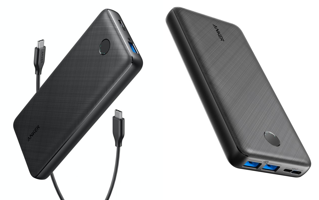 速くおよび自由な Anker PowerCore Essential モバイルバッテリー 20000mAh ブラック 