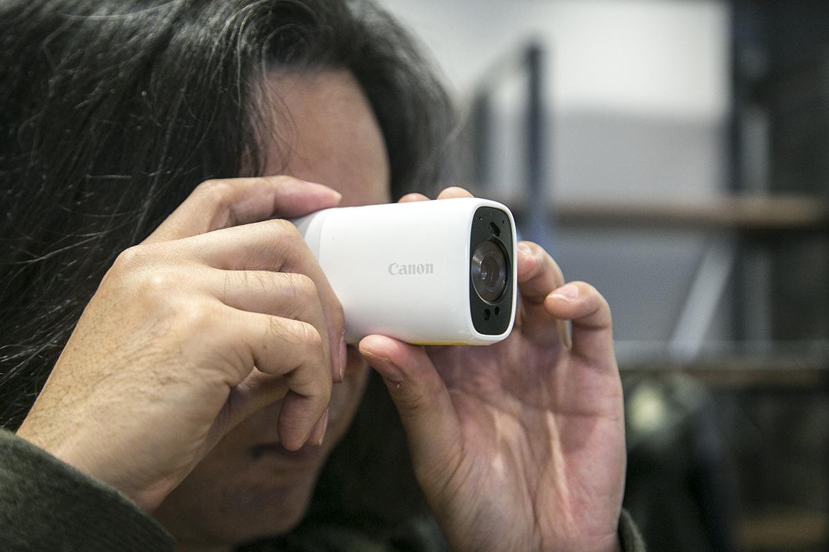 Canon INS PIC REC コンパクトデジタルカメラ キヤノンの新コンセプトコンデジ｢iNSPiC REC｣発表会にあった望遠