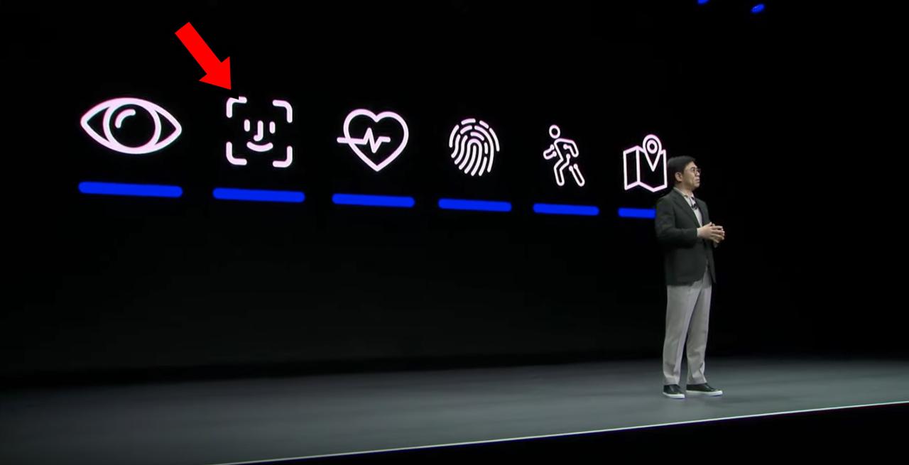 Samsung痛恨の（たぶん）ミス。AppleのFace IDロゴを（たぶん）間違えて使ってしまう #CES2020