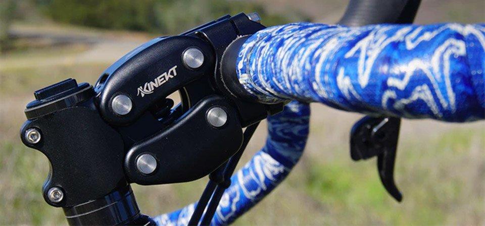 手許で衝撃を吸収するバネ仕掛けの自転車用ステム｢Kinekt