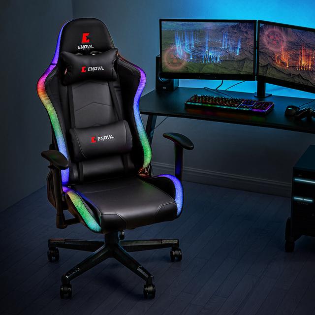 光る椅子 RGBレインボーLED増殖中のゲーミング業界。ついに椅子もLEDで