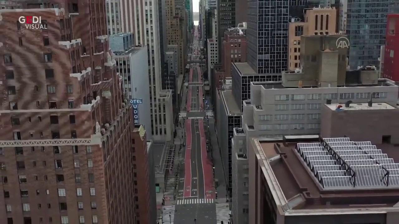 新型コロナウイルスで閑散としたアメリカの都市をドローンで撮影した映像まとめ
