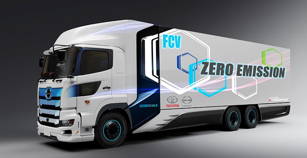 CO2削減！ トヨタと日野が水素燃料電池の大型トラック開発を発表