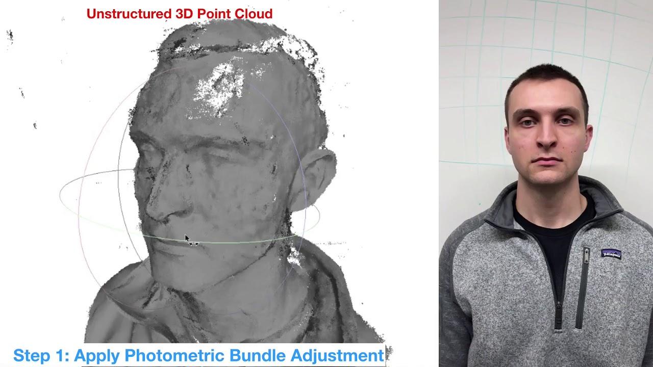 スマホのスロー動画で正確な顔の3Dモデルを作る技術が作られる