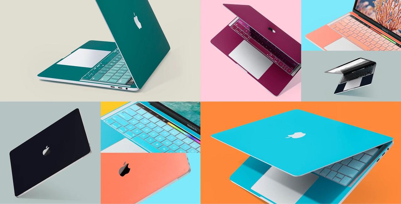 咲いた咲いた、MacBook Proの花が5色に鮮やかに