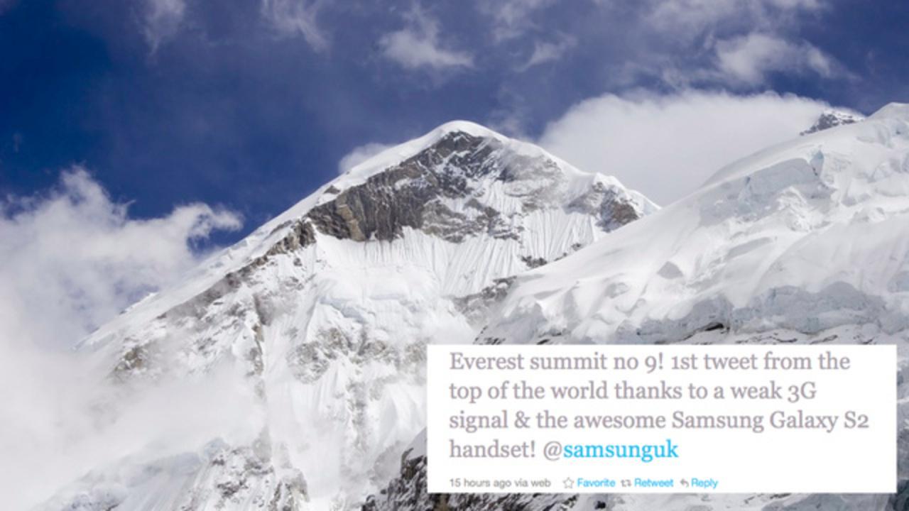 世界最高峰のエベレスト山頂が5Gエリアに！