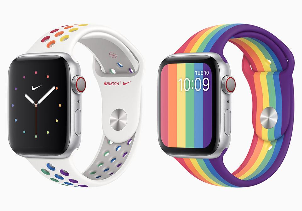 SALE／96%OFF】 新品 Apple Watch互換性ベルト アップルウォッチバンド レインボー