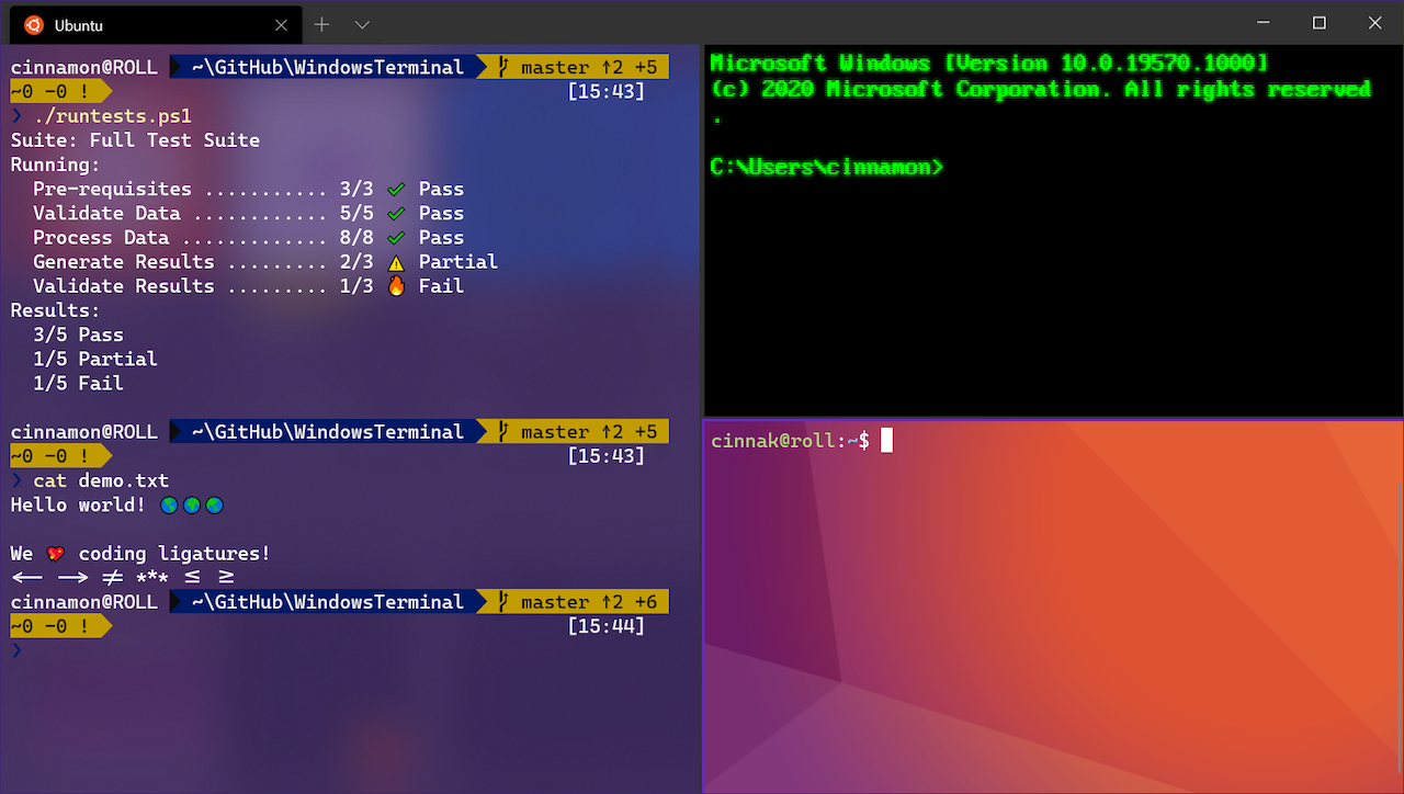 Windows Terminal 1.0が正式リリース。ブラウザみたいにタブ操作できます