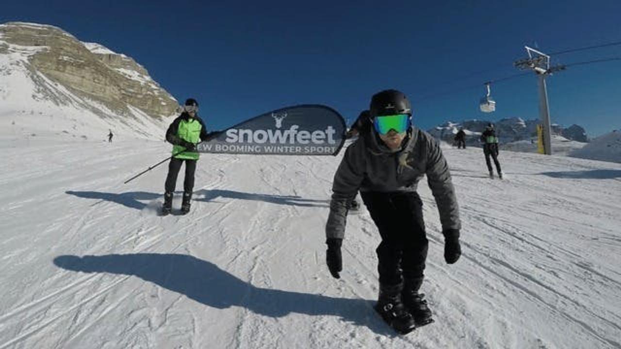 チェコ発の新感覚スノーギア｢snowfeet｣で雪面を自由に滑走しよう