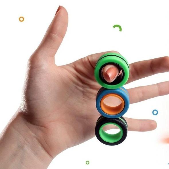 ハンドスピナーがまた進化。磁石で合体分離する指輪｢FinGears