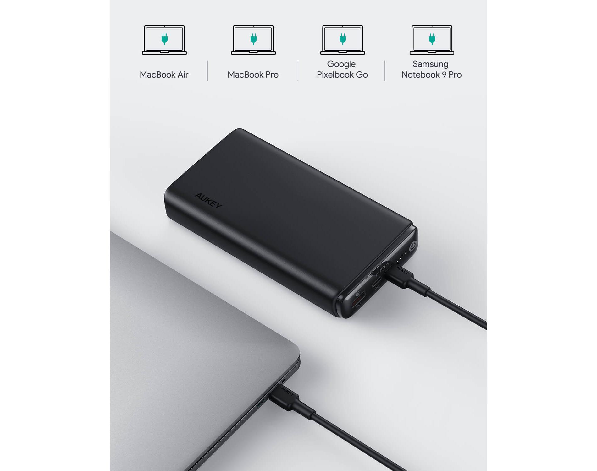 AUKEY 65Wモバイルバッテリー 26800mAh 大容量 急速充電