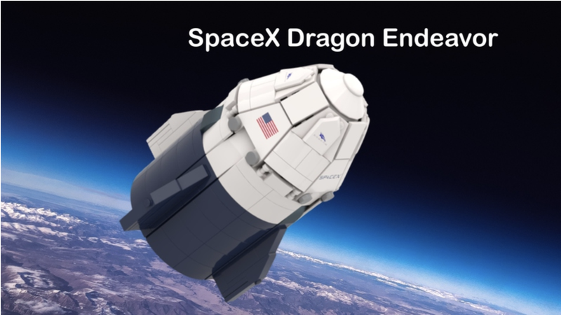 LEGO IDEASに先日帰還したSpaceXの｢クルー・ドラゴン｣宇宙カプセルが登場。1万いいねで商品化されるかな？