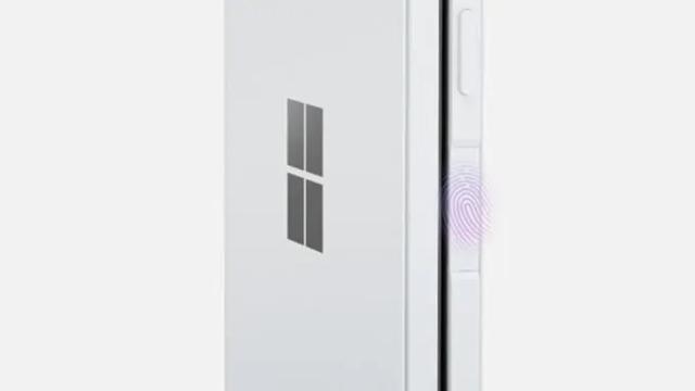SurfaceDuoの指紋センサー