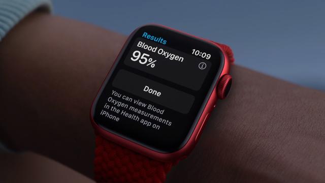 Apple Watch Series 6の 血中酸素ウェルネスを表す画像