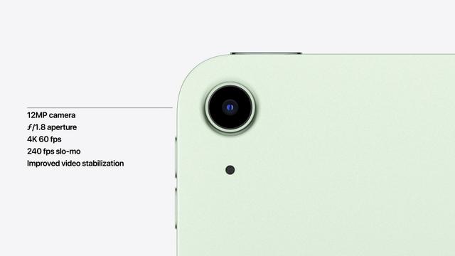 新型iPad Airのカメラの画像