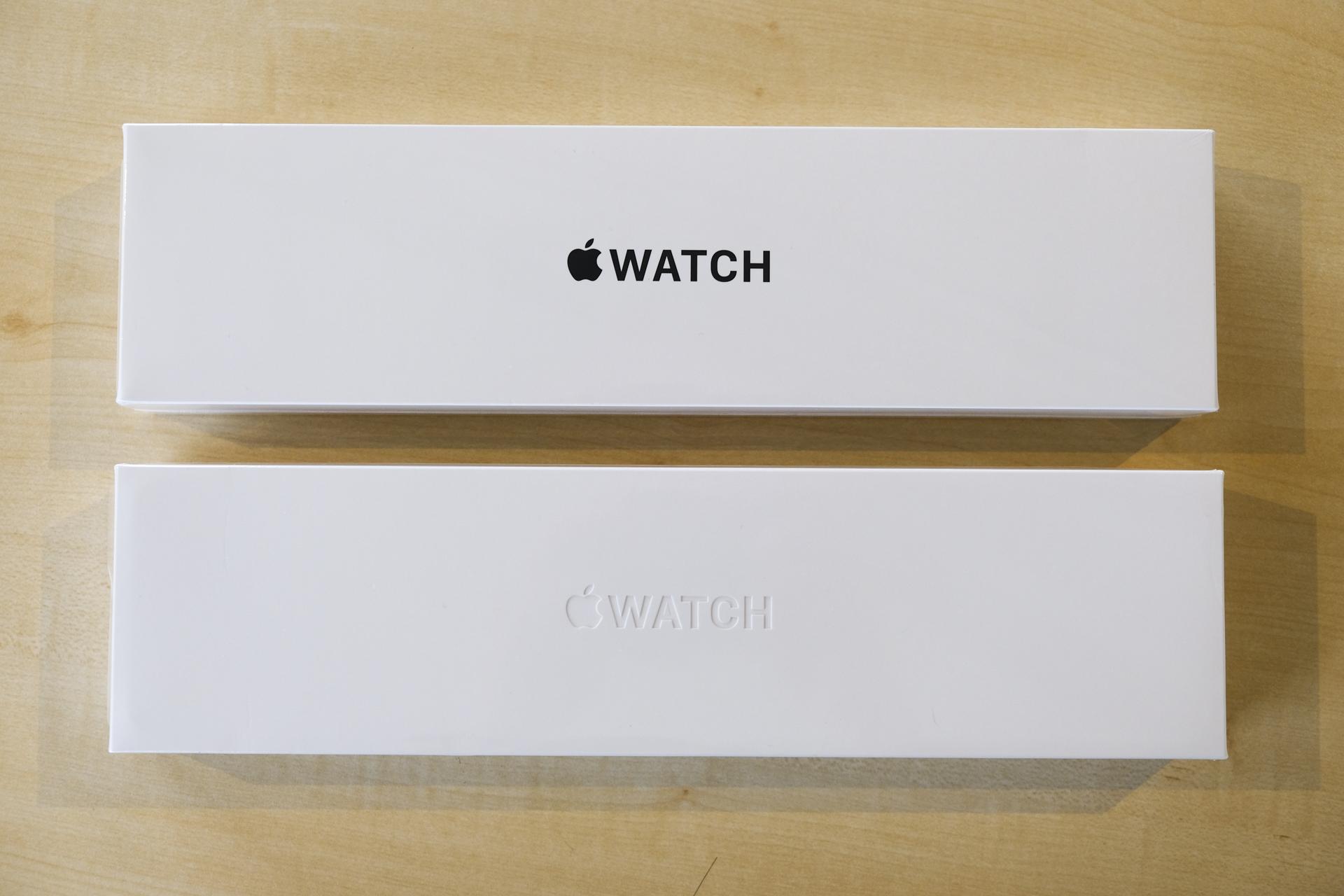 Apple Watch Series 6｣＆｢Apple Watch SE｣アンボックス！ 箱、ちっさい ...