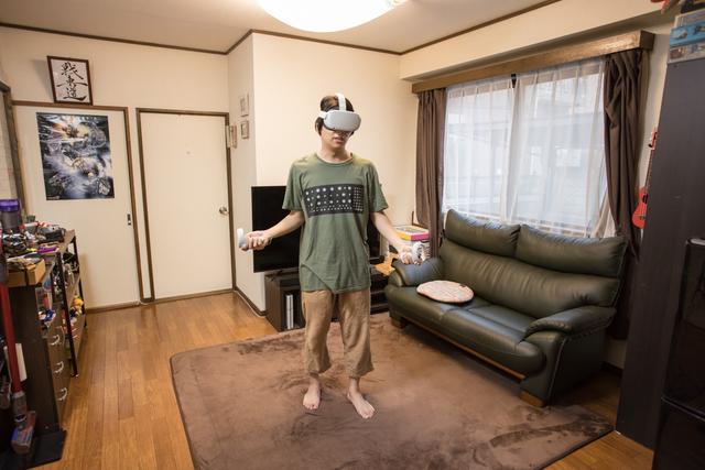 自宅でOculus Quest 2をプレイ