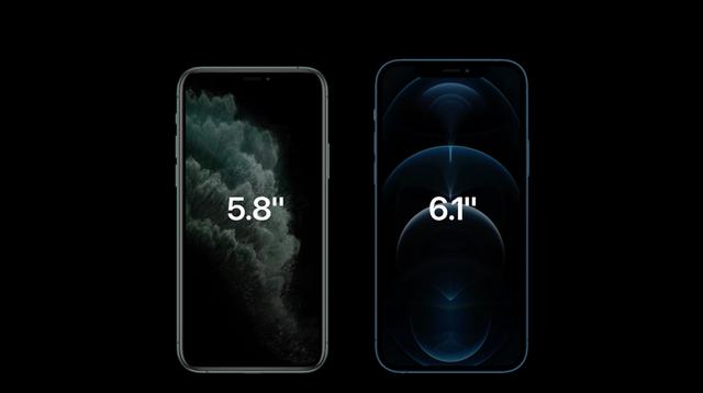 iPhone11ProとiPhone12Proのボディーサイズ比較
