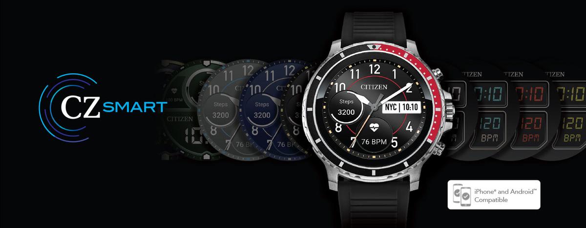 シチズン、WearOS搭載のスマートウオッチ「CZ SMART」を3種類発表