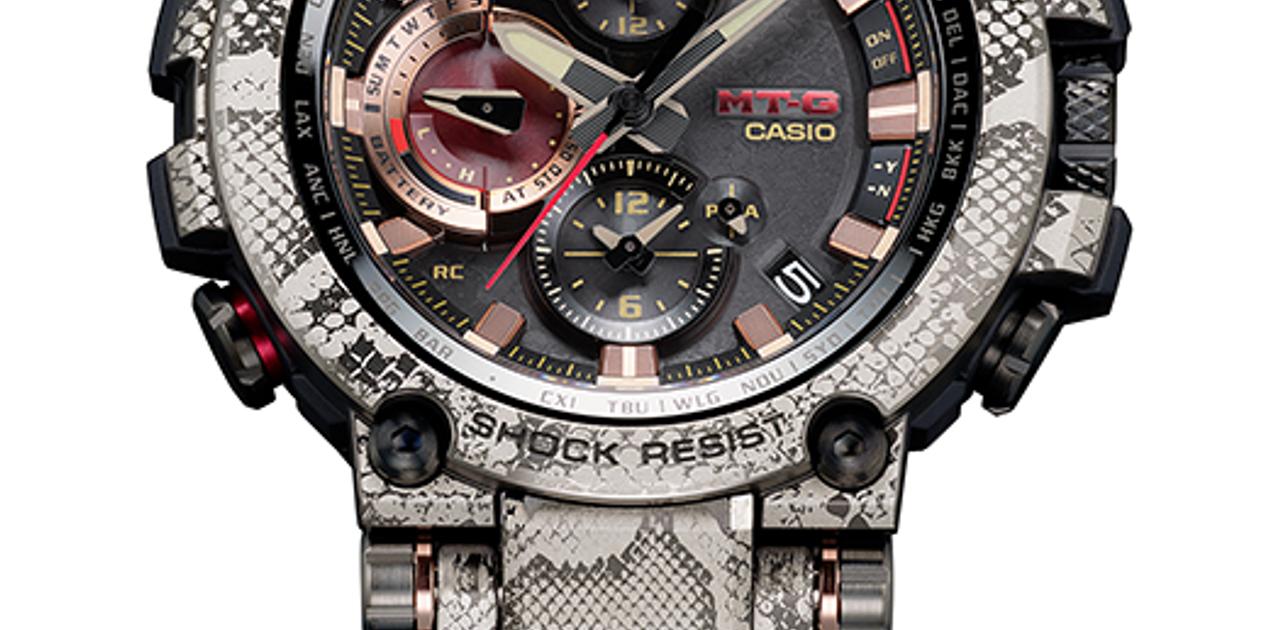 G-SHOCK 無くせ × WILDLIFE PROMISING ニシキヘビ 腕時計