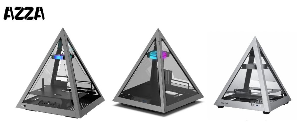 不思議な力が宿りそう。ガラスパネルで中が見えるピラミッド型PCケース 