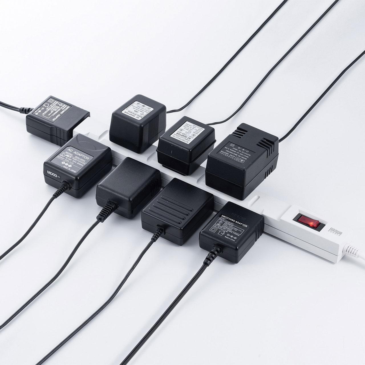 送込☆１０個セット☆データカウンター用電源アダプター☆家庭用コンセント付き 送込☆10個セット☆データカウンター用電源アダプター☆家庭用