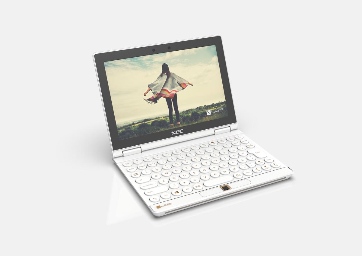 8インチの2-in-1 PC「LAVIE MINI」をチラ見せ。コントローラを装着すれ 