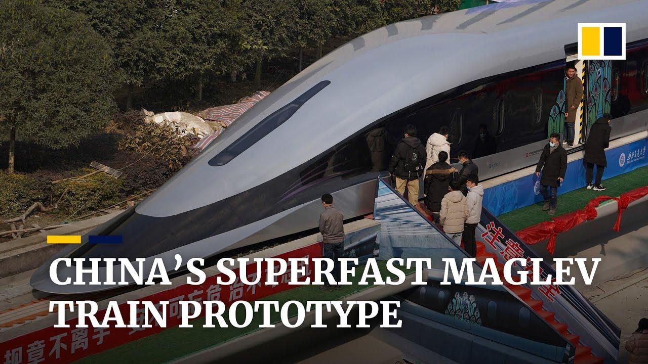 磁力で浮いて最高時速620km！ 中国で最新型のリニアモーターカー試作機が発表される