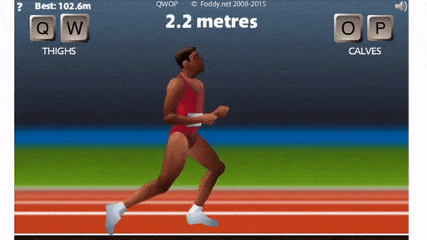 またaiが人間に勝利 今度は100m走ゲーム Qwop ギズモード ジャパン