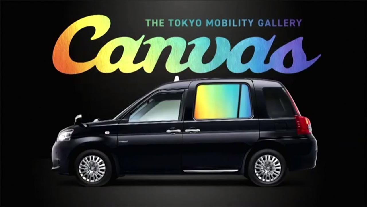 タクシーの窓がスクリーンに。｢キャンバス｣が東京のタクシーをギャラリーに変える